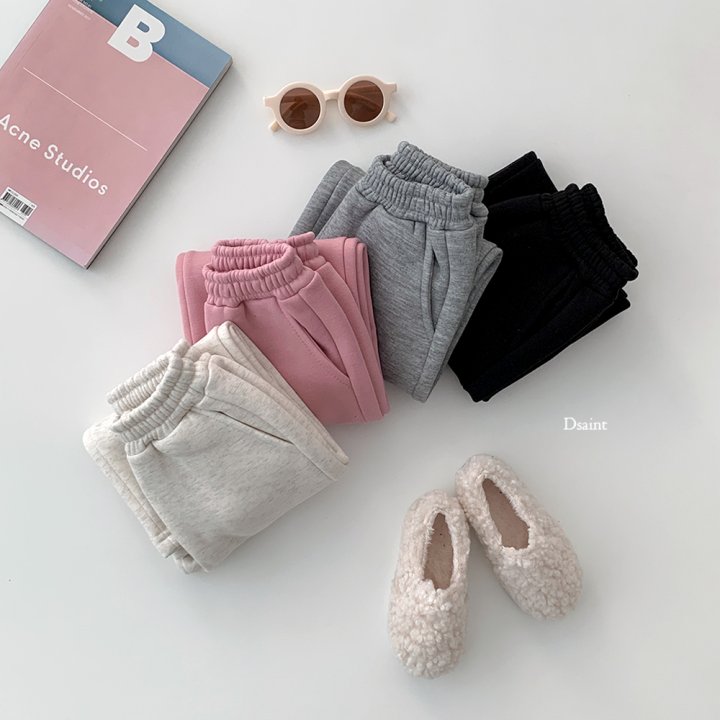 Dsaint - Korean Children Fashion - #discoveringself - Stylish Banding Fleece Wide Pants - 7