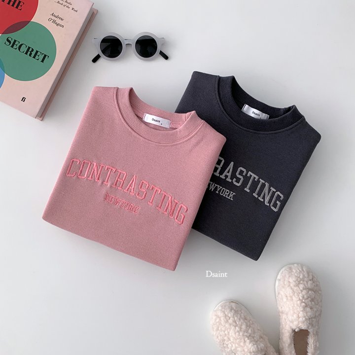 Dsaint - Korean Children Fashion - #designkidswear - Contrasting Fleece Sweatshirt - 4