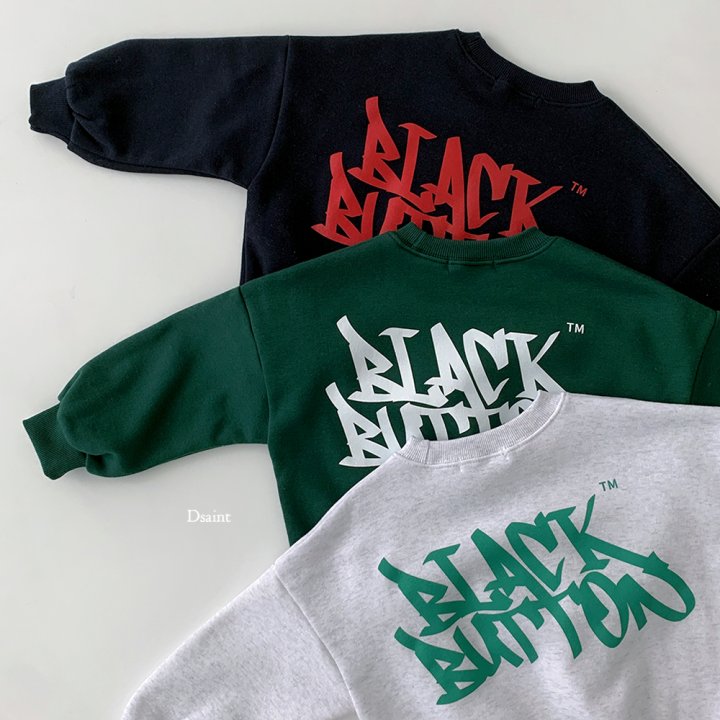 Dsaint - Korean Children Fashion - #discoveringself - Front Back Black Button Fleece Sweatshirt - 3