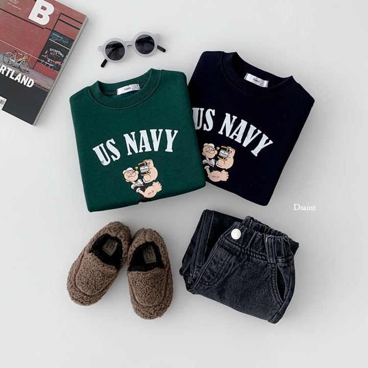 Dsaint - Korean Children Fashion - #discoveringself - US Popeye Fleece Sweatshirt - 6
