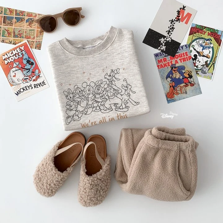 Dsaint - Korean Children Fashion - #discoveringself - Together Friends Fleece Sweatshirt - 5