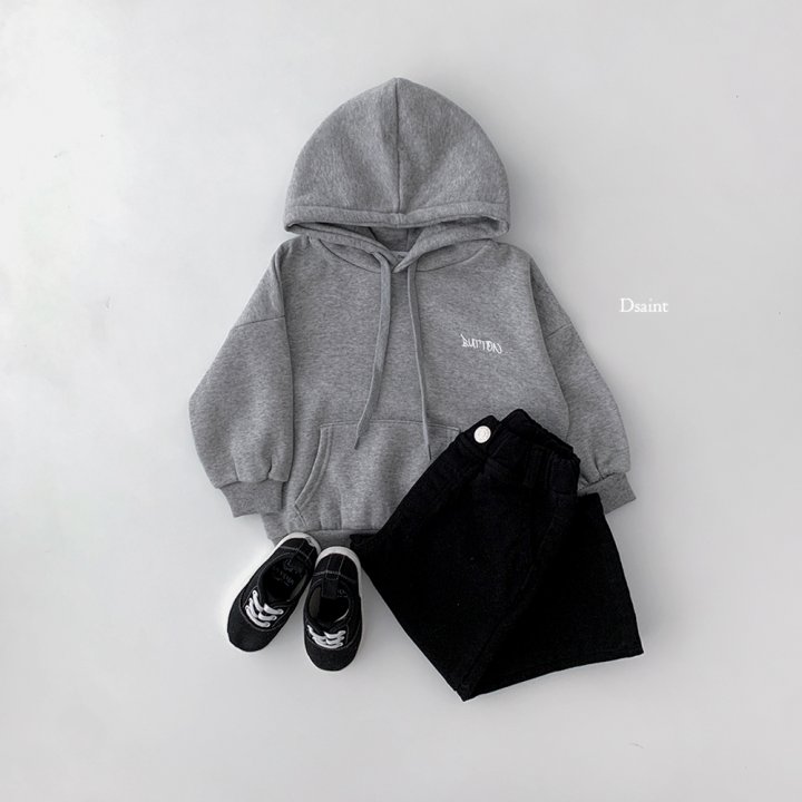 Dsaint - Korean Children Fashion - #discoveringself - Button Logo Fleece Hoodie - 6