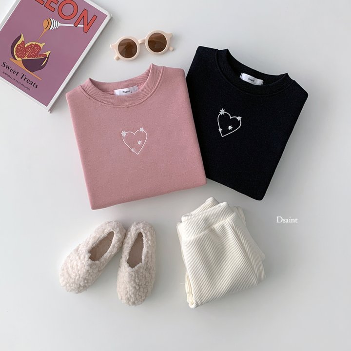 Dsaint - Korean Children Fashion - #discoveringself - Star Heart Long Sweatshirt - 6
