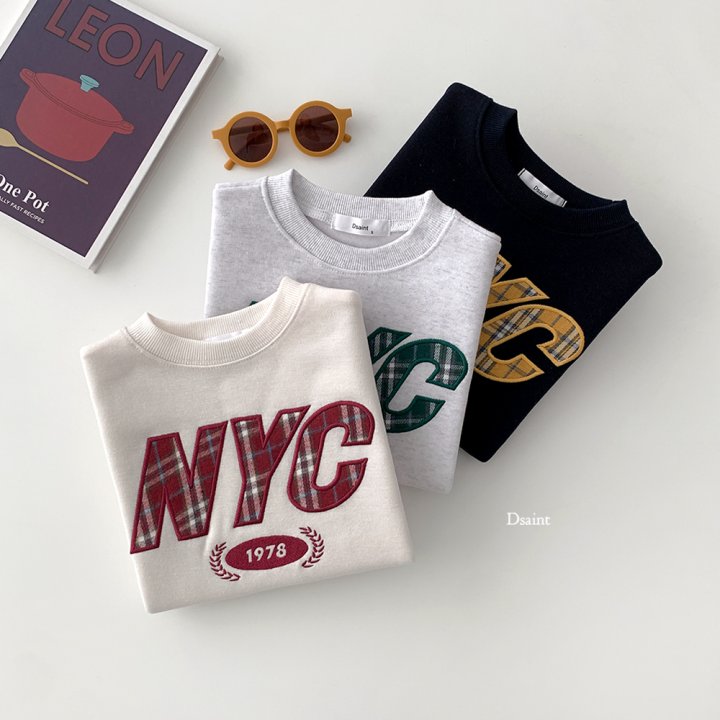 Dsaint - Korean Children Fashion - #fashionkids - NYC Check Fleece Sweatshirt - 6