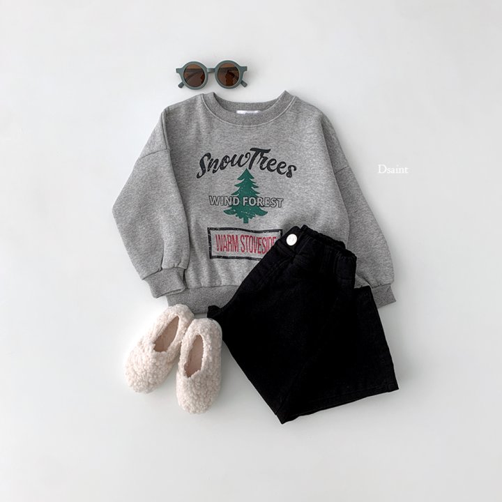 Dsaint - Korean Children Fashion - #fashionkids - Snow Tree Fleece Sweatshirt - 11