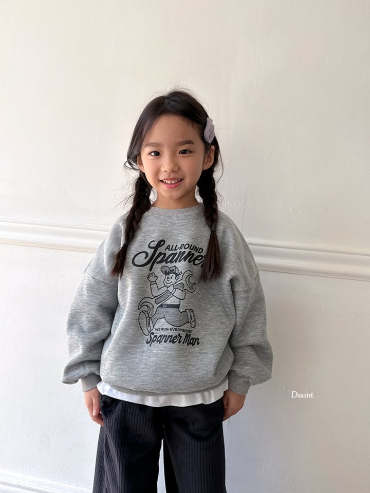 Dsaint - Korean Children Fashion - #fashionkids - Spanner Fleece Sweatshirt - 9