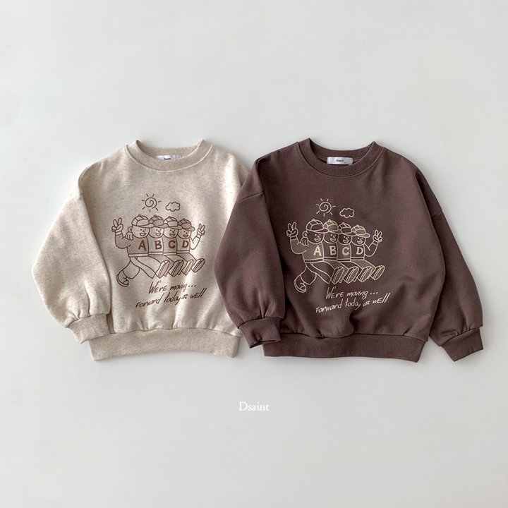 Dsaint - Korean Children Fashion - #fashionkids - ABC Friends Fleece Sweatshirt - 2