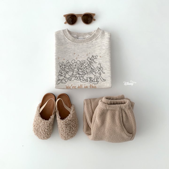 Dsaint - Korean Children Fashion - #fashionkids - Together Friends Fleece Sweatshirt - 6