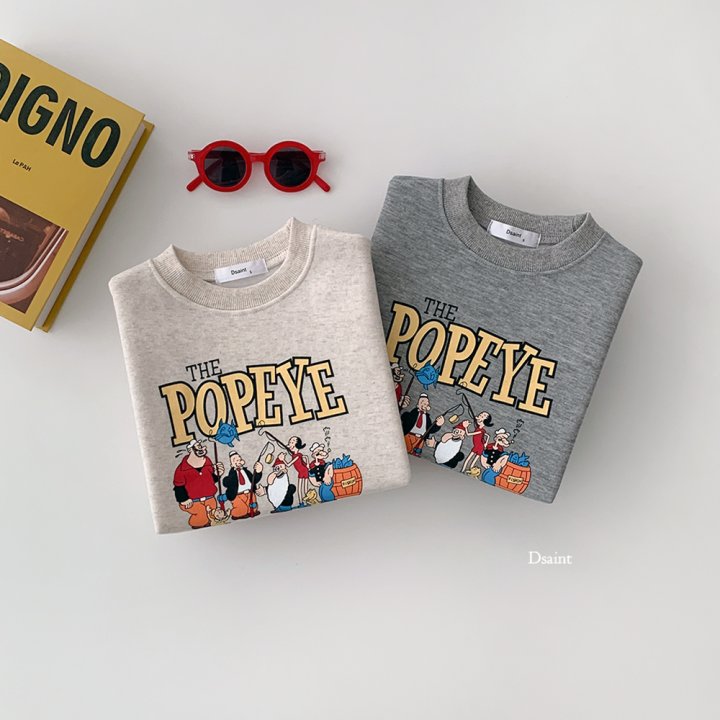 Dsaint - Korean Children Fashion - #fashionkids - Fishkin Popeye Fleece Sweatshirt - 4