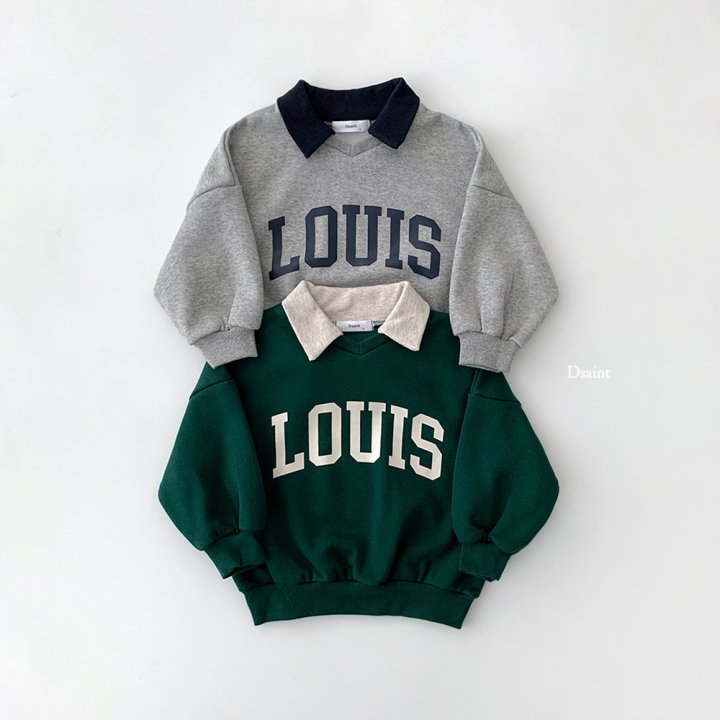 Dsaint - Korean Children Fashion - #kidsshorts - Lewis Collar Fleece Sweatshirt - 3