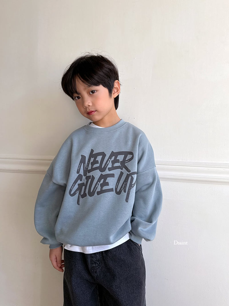 Dsaint - Korean Children Fashion - #kidsshorts - Never Give Up Fleece Sweatshirt - 11