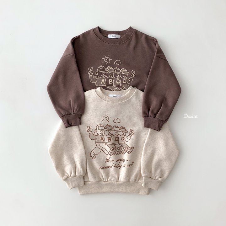Dsaint - Korean Children Fashion - #kidsshorts - ABC Friends Fleece Sweatshirt - 3