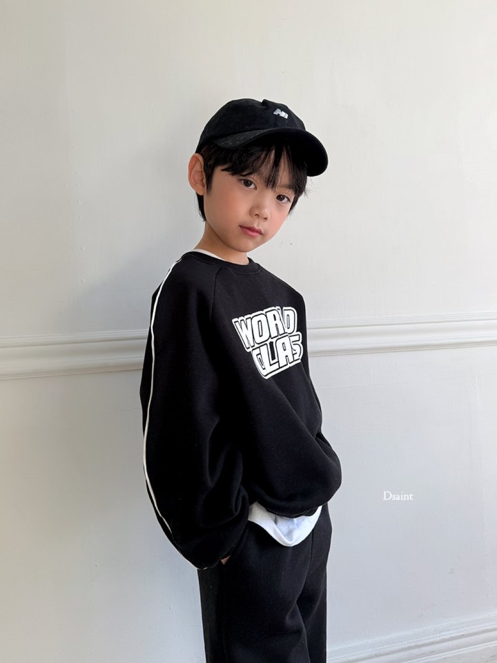 Dsaint - Korean Children Fashion - #kidsshorts - World Class Piping Fleece Sweatshirt - 12