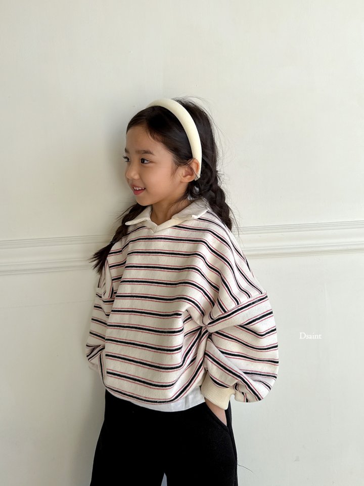 Dsaint - Korean Children Fashion - #kidsshorts - Della Collar Double Fleece Sweatshirt - 9