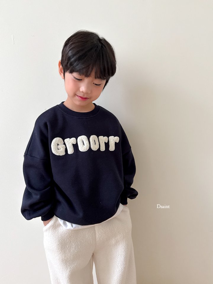 Dsaint - Korean Children Fashion - #kidsshorts - Grrr Boucle Sweatshirt - 12