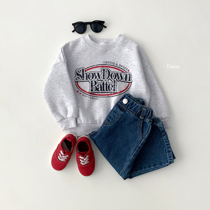 Dsaint - Korean Children Fashion - #kidsstore - Essential Fleece Wide Denim Pants - 7