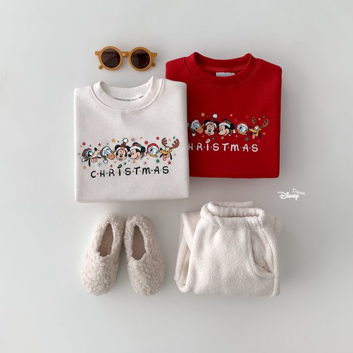 Dsaint - Korean Children Fashion - #kidsstore - Christmas Friends Fleece Sweatshirt - 6