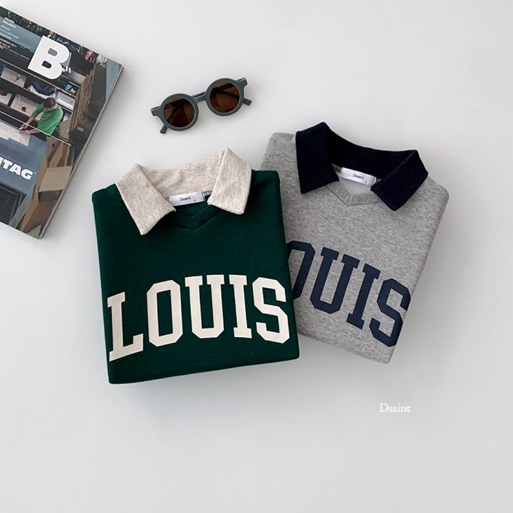 Dsaint - Korean Children Fashion - #kidsshorts - Lewis Collar Fleece Sweatshirt - 4