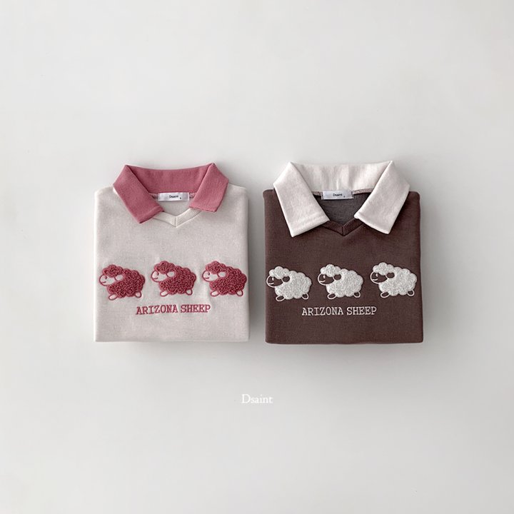 Dsaint - Korean Children Fashion - #kidsstore - Collar Sheep Boucle Fleece Sweatshirt