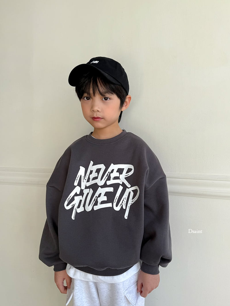 Dsaint - Korean Children Fashion - #kidsstore - Never Give Up Fleece Sweatshirt - 12