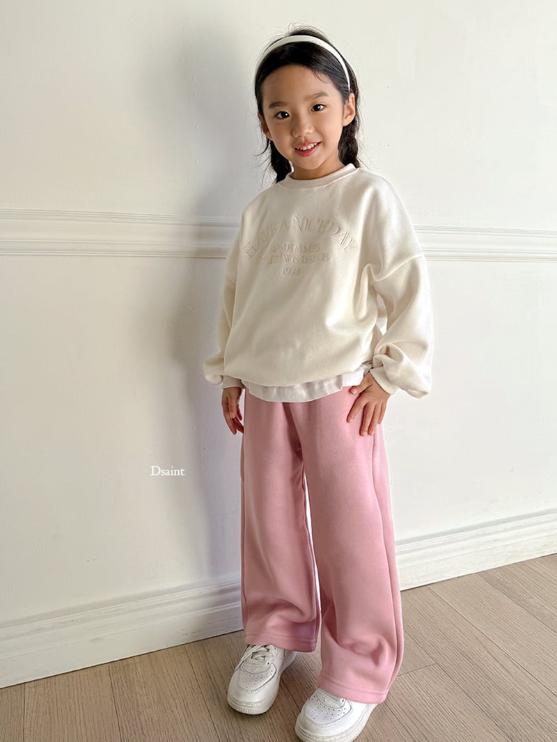 Dsaint - Korean Children Fashion - #kidsstore - Stylish Banding Fleece Wide Pants - 10