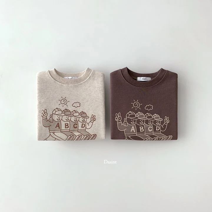 Dsaint - Korean Children Fashion - #kidsshorts - ABC Friends Fleece Sweatshirt - 4