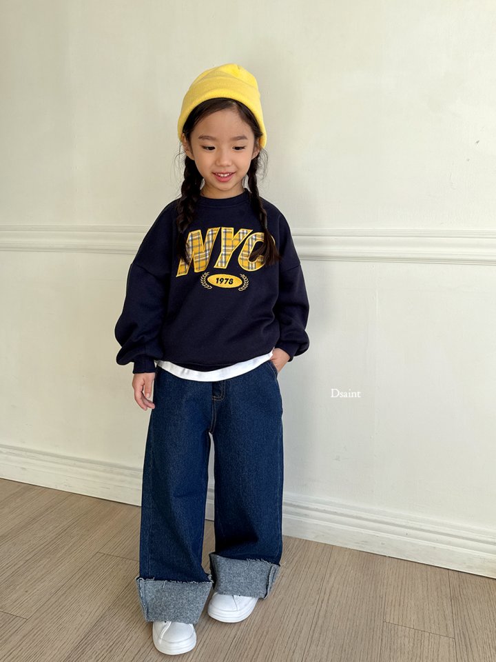Dsaint - Korean Children Fashion - #kidsstore - Lavi Roll-Up Fleece Wide Pants - 12