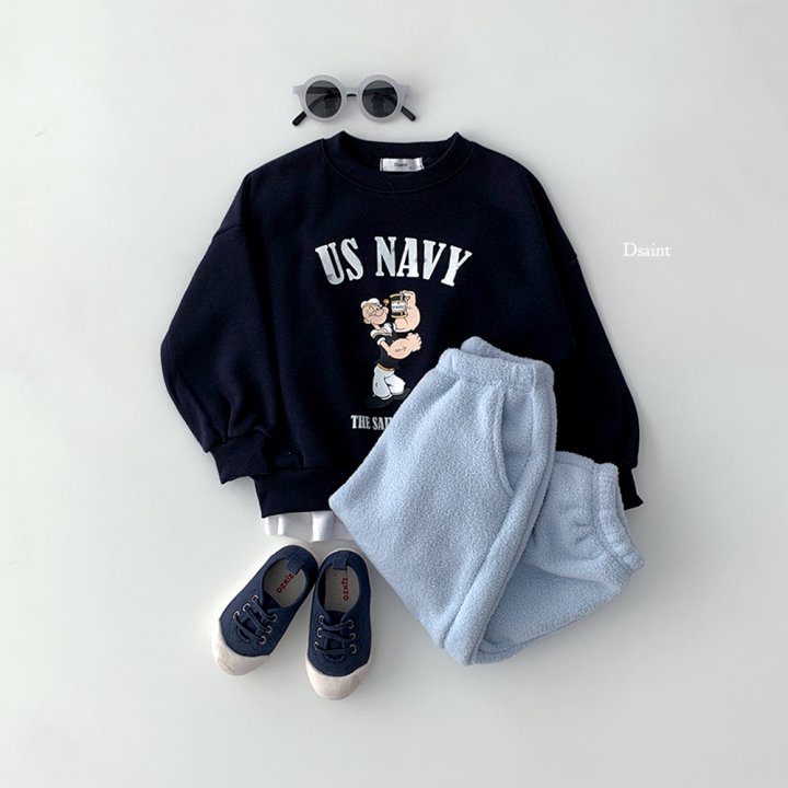 Dsaint - Korean Children Fashion - #kidsstore - US Popeye Fleece Sweatshirt - 9