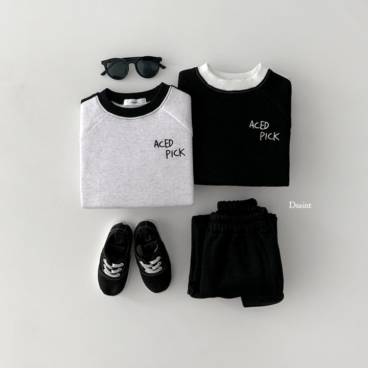 Dsaint - Korean Children Fashion - #kidsstore - A Pick One Line Fleece Sweatshirt - 7