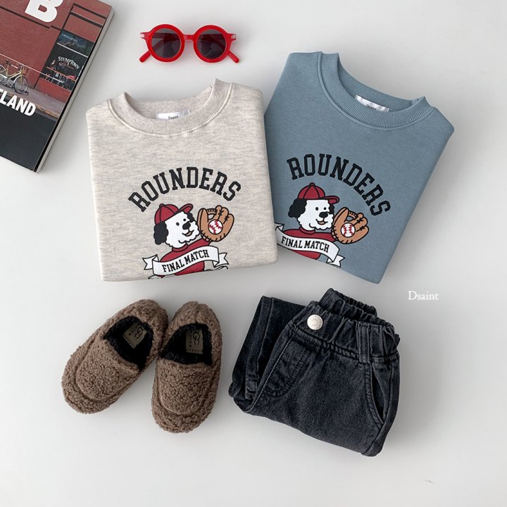 Dsaint - Korean Children Fashion - #kidsstore - Rounders Fleece Sweatshirt - 5