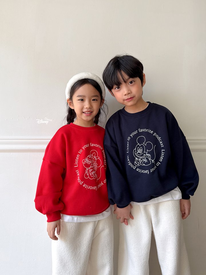 Dsaint - Korean Children Fashion - #kidsstore - Circle Character Fleece Sweatshirt - 10
