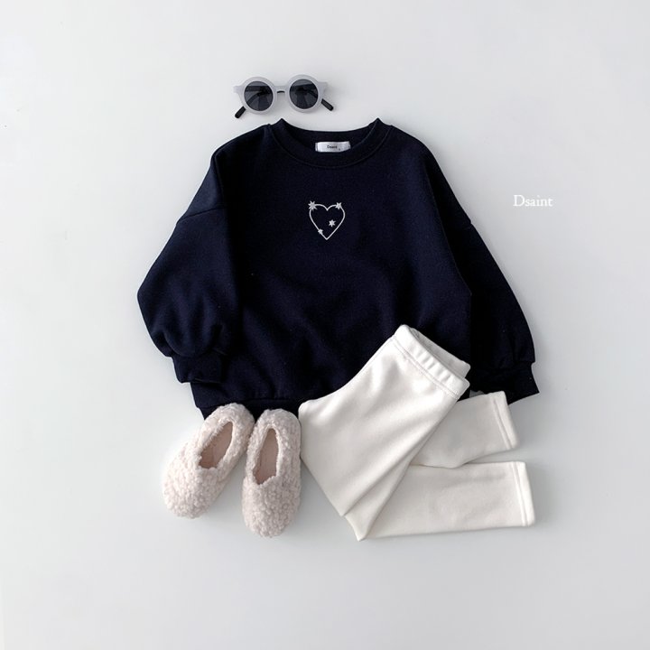 Dsaint - Korean Children Fashion - #kidsstore - Star Heart Long Sweatshirt - 9