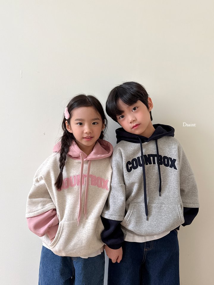 Dsaint - Korean Children Fashion - #kidsstore - Count Panel Hoodie - 3