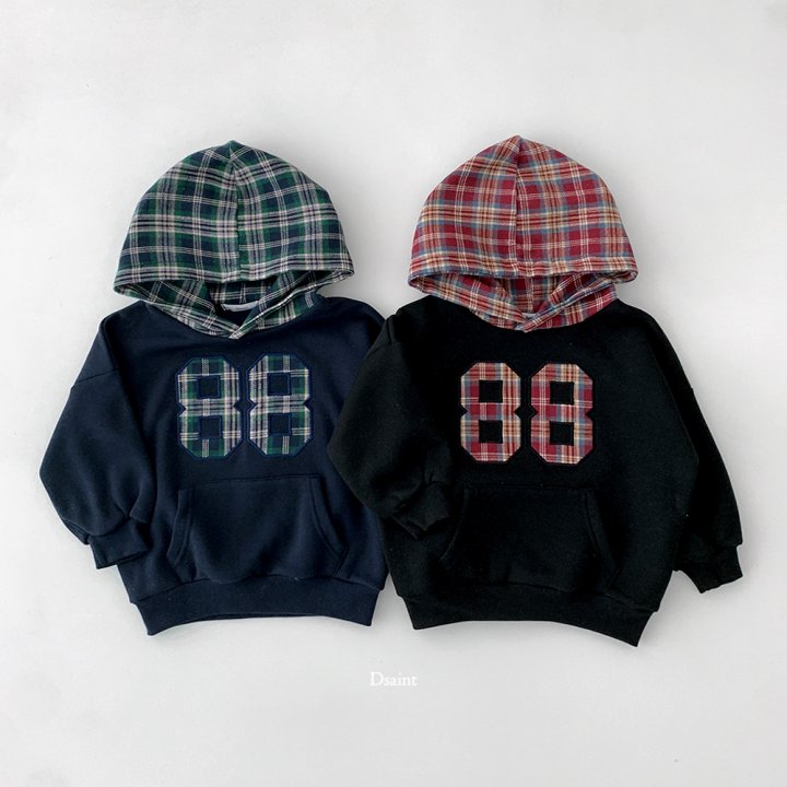 Dsaint - Korean Children Fashion - #kidsstore - 88 Check Hoodie