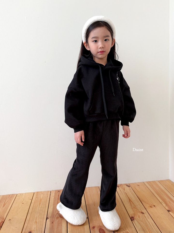 Dsaint - Korean Children Fashion - #kidsstore - Pretty Ribbed Mink Flare Pants - 12