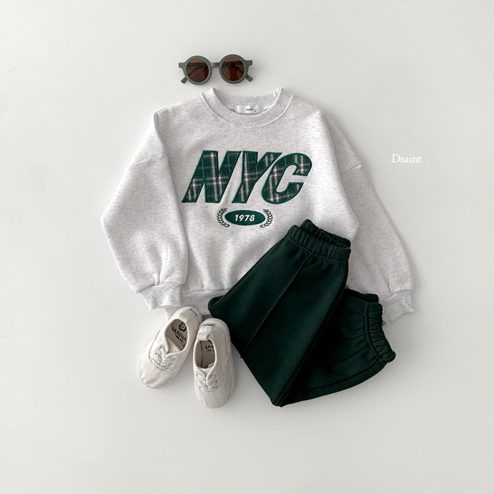 Dsaint - Korean Children Fashion - #kidzfashiontrend - NYC Check Fleece Sweatshirt - 9