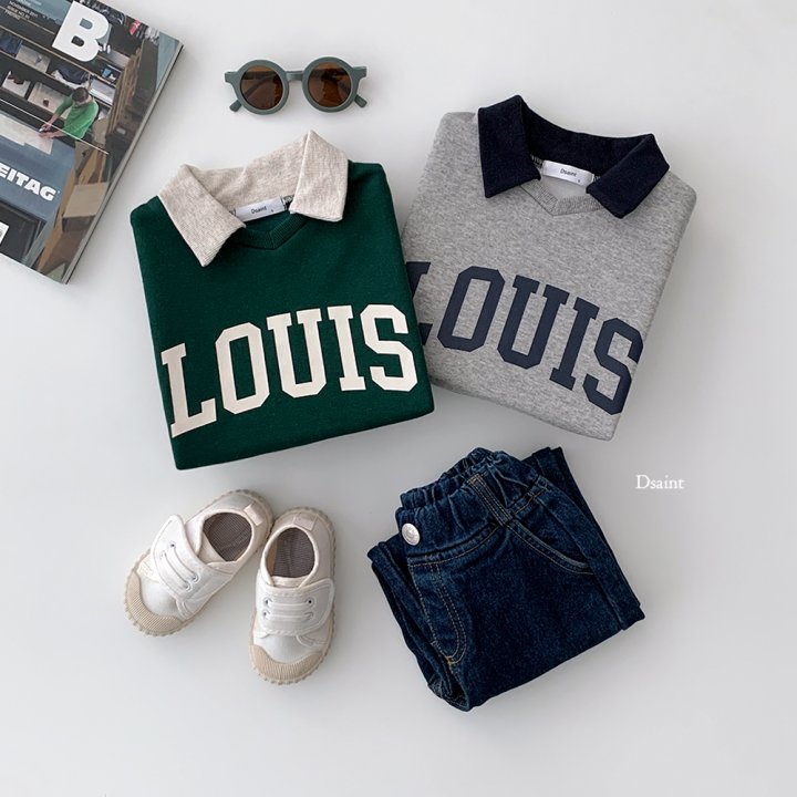 Dsaint - Korean Children Fashion - #kidzfashiontrend - Lewis Collar Fleece Sweatshirt - 5