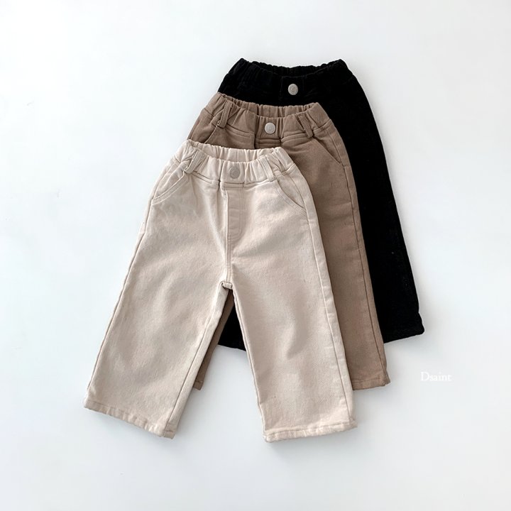 Dsaint - Korean Children Fashion - #kidzfashiontrend - Berry Stretch Fleece Wide Pants - 3