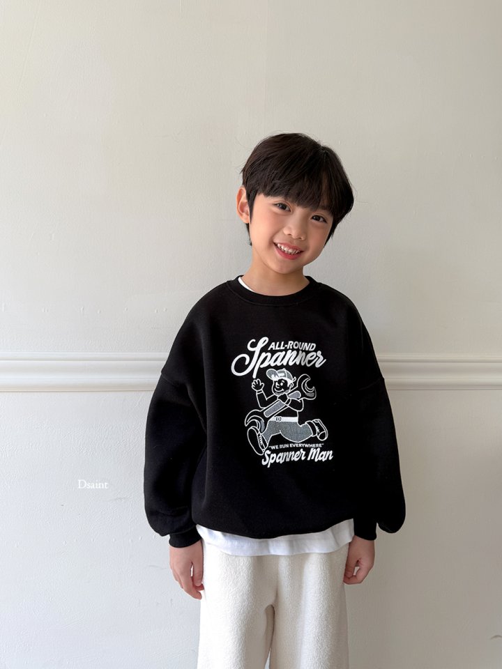 Dsaint - Korean Children Fashion - #kidzfashiontrend - Spanner Fleece Sweatshirt - 12