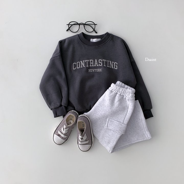Dsaint - Korean Children Fashion - #kidzfashiontrend - Contrasting Fleece Sweatshirt - 8