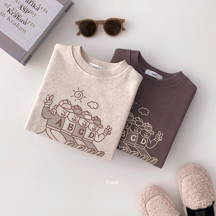 Dsaint - Korean Children Fashion - #kidzfashiontrend - ABC Friends Fleece Sweatshirt - 5