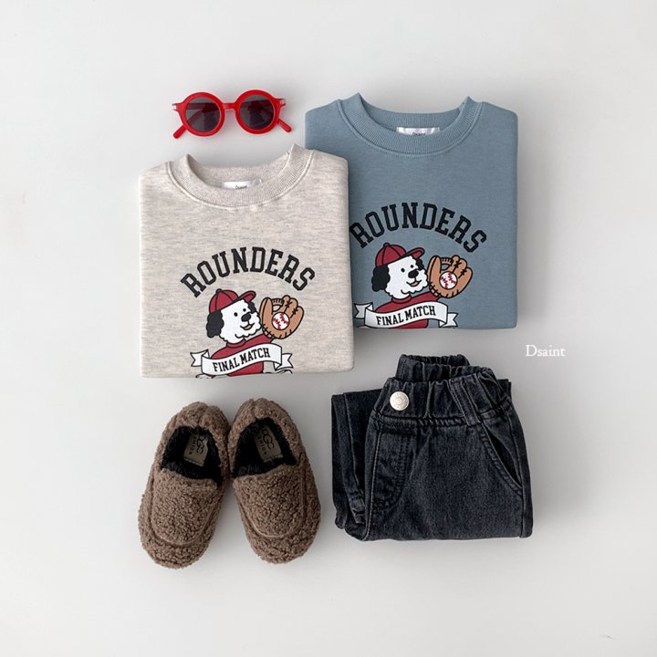 Dsaint - Korean Children Fashion - #kidzfashiontrend - Rounders Fleece Sweatshirt - 6