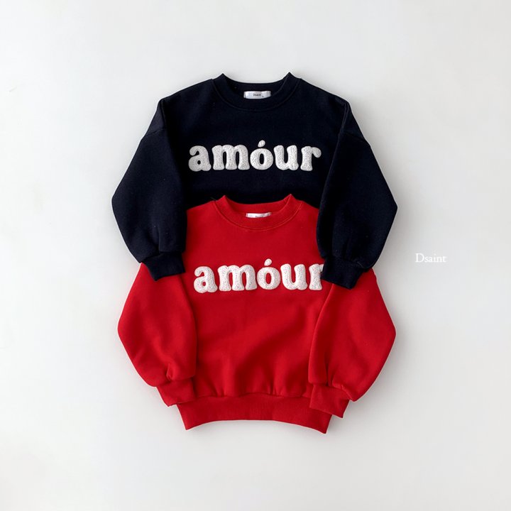 Dsaint - Korean Children Fashion - #kidzfashiontrend - Amour Boucle Fleece Sweatshirt