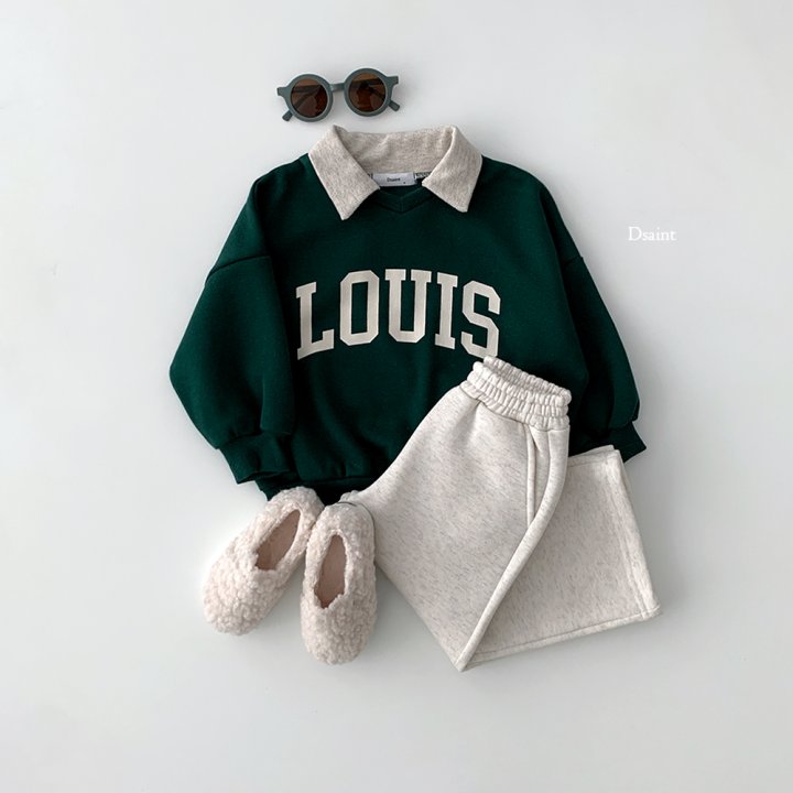 Dsaint - Korean Children Fashion - #littlefashionista - Lewis Collar Fleece Sweatshirt - 7