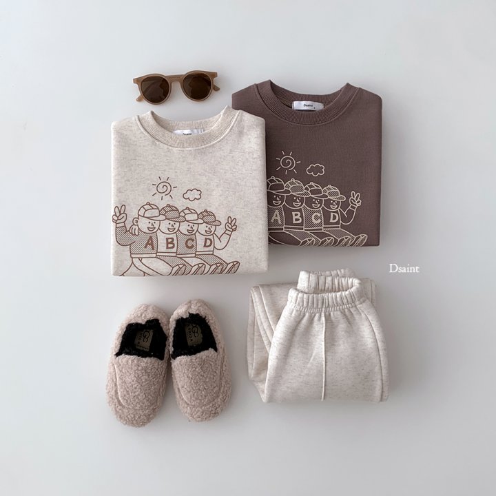 Dsaint - Korean Children Fashion - #littlefashionista - ABC Friends Fleece Sweatshirt - 7