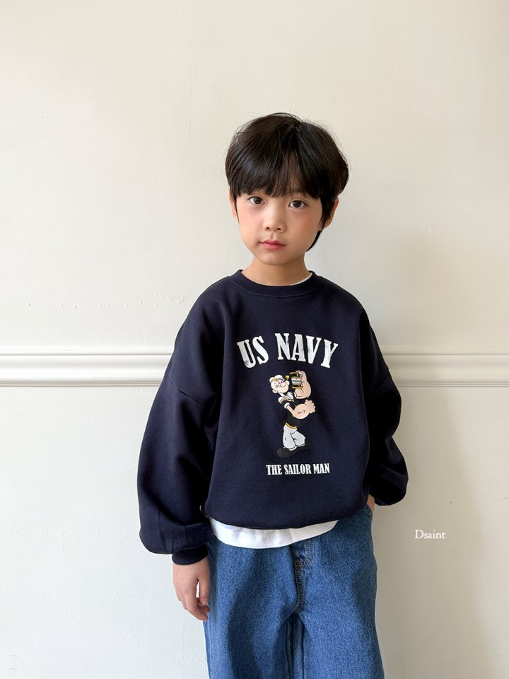 Dsaint - Korean Children Fashion - #littlefashionista - US Popeye Fleece Sweatshirt - 12