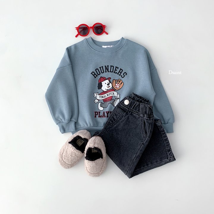 Dsaint - Korean Children Fashion - #littlefashionista - Rounders Fleece Sweatshirt - 8