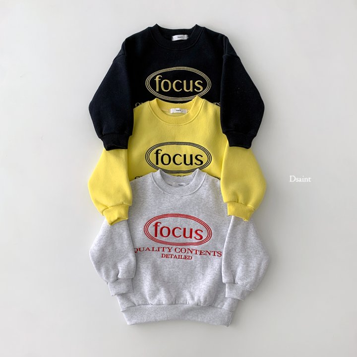 Dsaint - Korean Children Fashion - #littlefashionista - Focus Double Fleece Sweatshirt - 2
