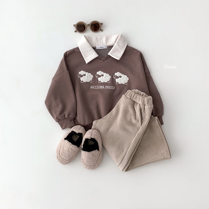 Dsaint - Korean Children Fashion - #littlefashionista - Wide Ribbed Mink Pants - 10