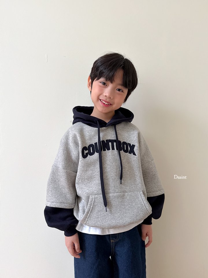 Dsaint - Korean Children Fashion - #littlefashionista - Count Panel Hoodie - 6